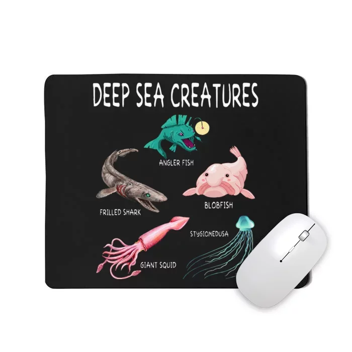 Deep Sea Creatures Educational Future Marine Biologist Mousepad