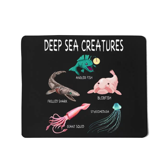 Deep Sea Creatures Educational Future Marine Biologist Mousepad