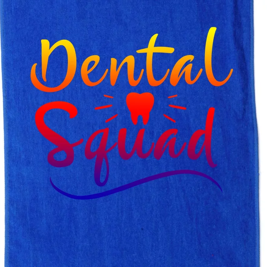 Dental Squad Cute Dentist Hygienist Assistant Orthodontist Gift Platinum Collection Golf Towel