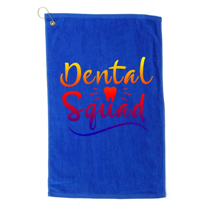 Dental Squad Cute Dentist Hygienist Assistant Orthodontist Gift Platinum Collection Golf Towel