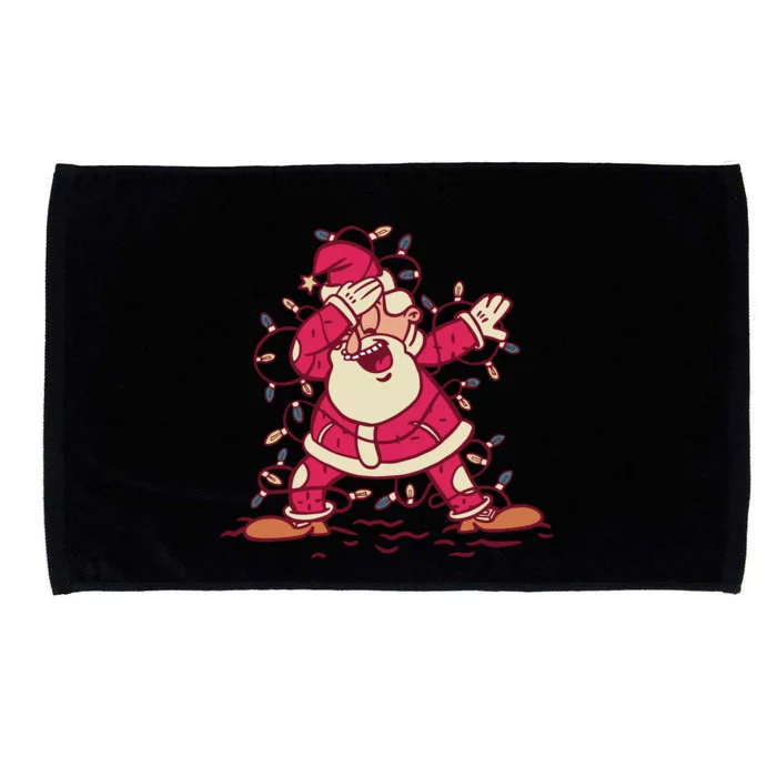 Dabbing Santa Cartoon Microfiber Hand Towel