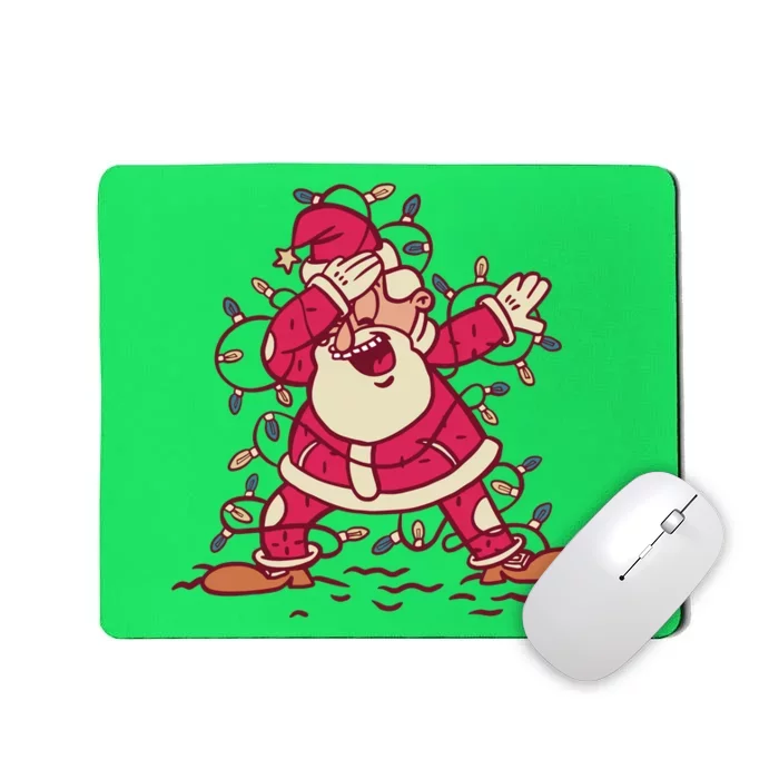 Dabbing Santa Cartoon Mousepad