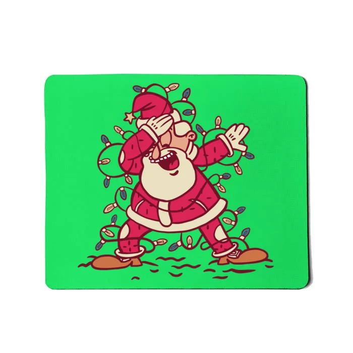 Dabbing Santa Cartoon Mousepad