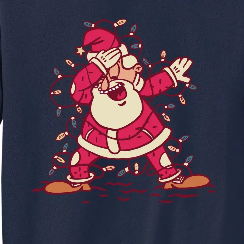 Dabbing Santa Cartoon Tall Sweatshirt