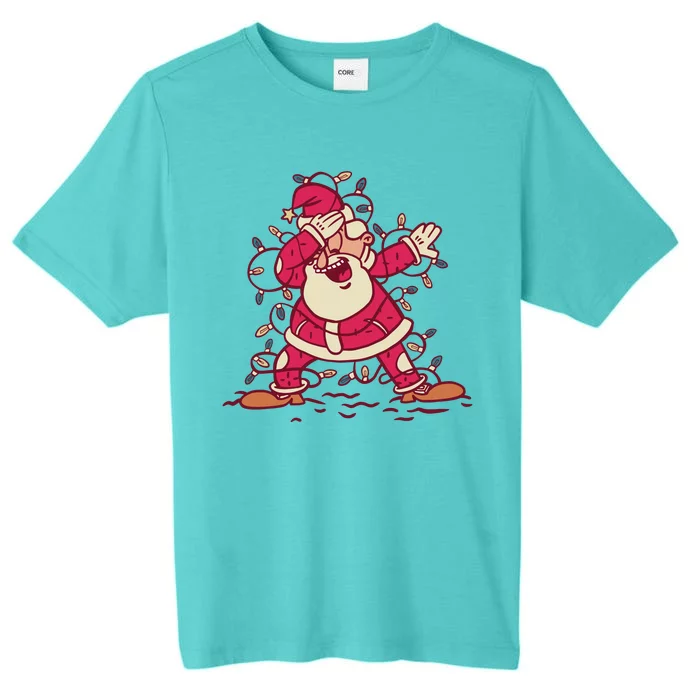 Dabbing Santa Cartoon ChromaSoft Performance T-Shirt