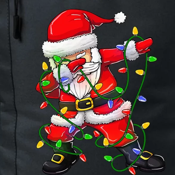 Dabbing Santa Christmas Tree Lights Daily Commute Backpack