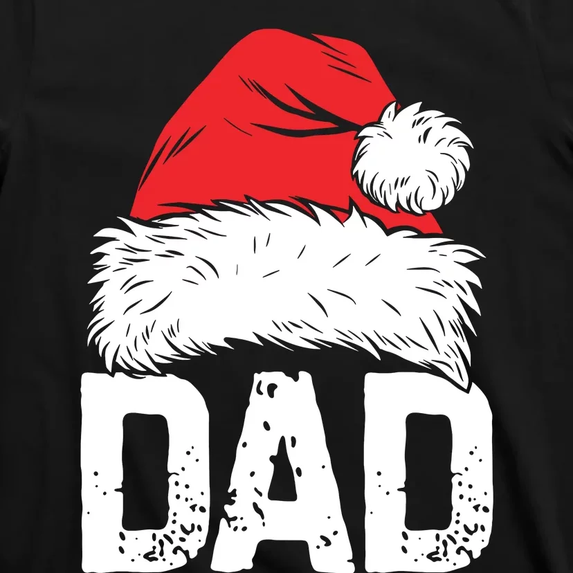 Dad Santa Christmas Family Matching Pajamas Papa Xmas Father T-Shirt