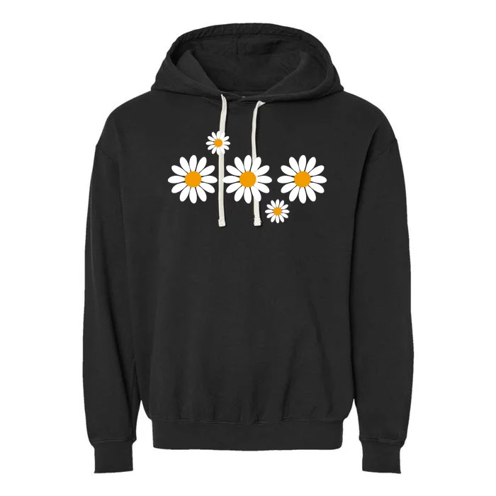 Daisy Spring Cute Floral Garment-Dyed Fleece Hoodie