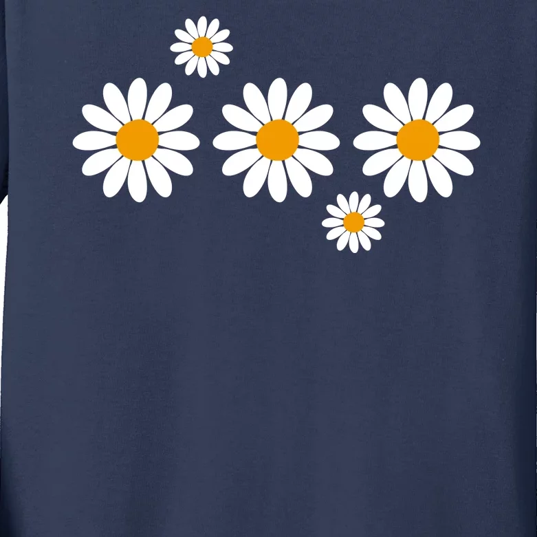 Daisy Spring Cute Floral Kids Long Sleeve Shirt