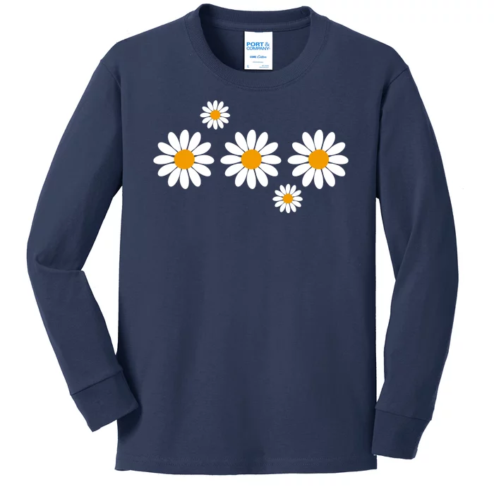 Daisy Spring Cute Floral Kids Long Sleeve Shirt