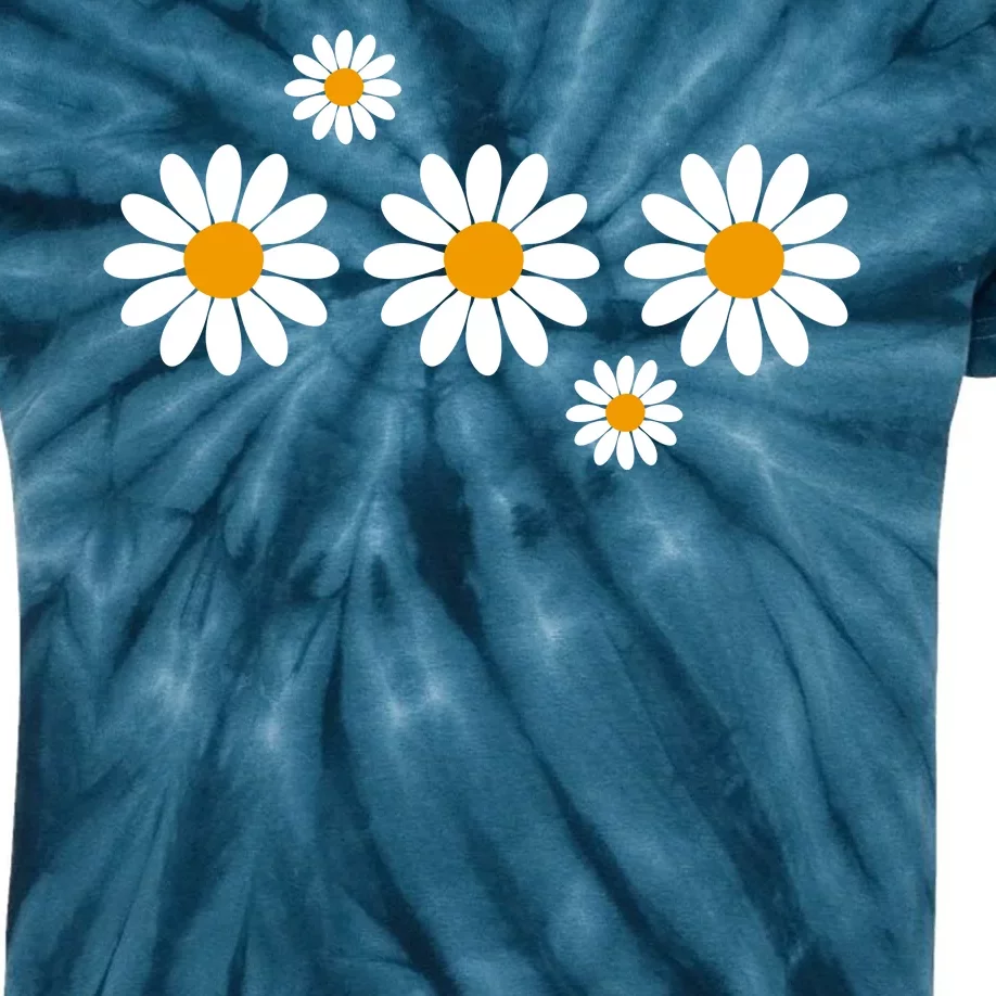 Daisy Spring Cute Floral Kids Tie-Dye T-Shirt