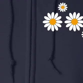 Daisy Spring Cute Floral Full Zip Hoodie