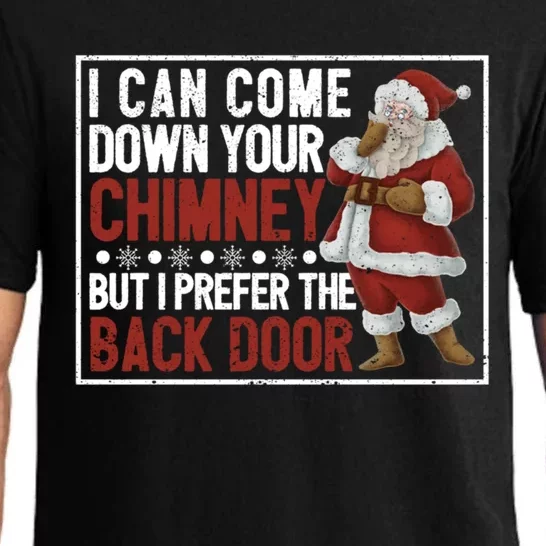 Dirty Santa Claus Jokes Xmas Pj I Can Come Down Your Chimney Meaningful Gift Pajama Set