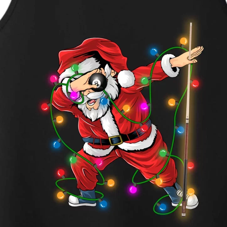 Dabbing Santa Claus Christmas Funny Pool Billiards Xmas Gift Performance Tank