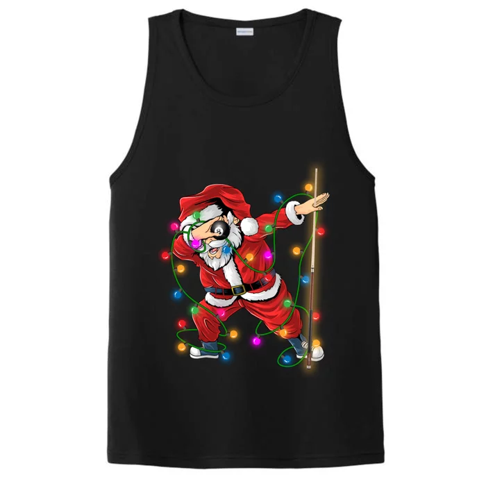 Dabbing Santa Claus Christmas Funny Pool Billiards Xmas Gift Performance Tank