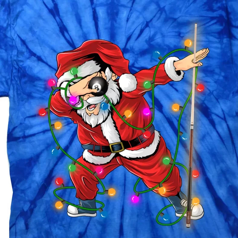 Dabbing Santa Claus Christmas Funny Pool Billiards Xmas Gift Tie-Dye T-Shirt