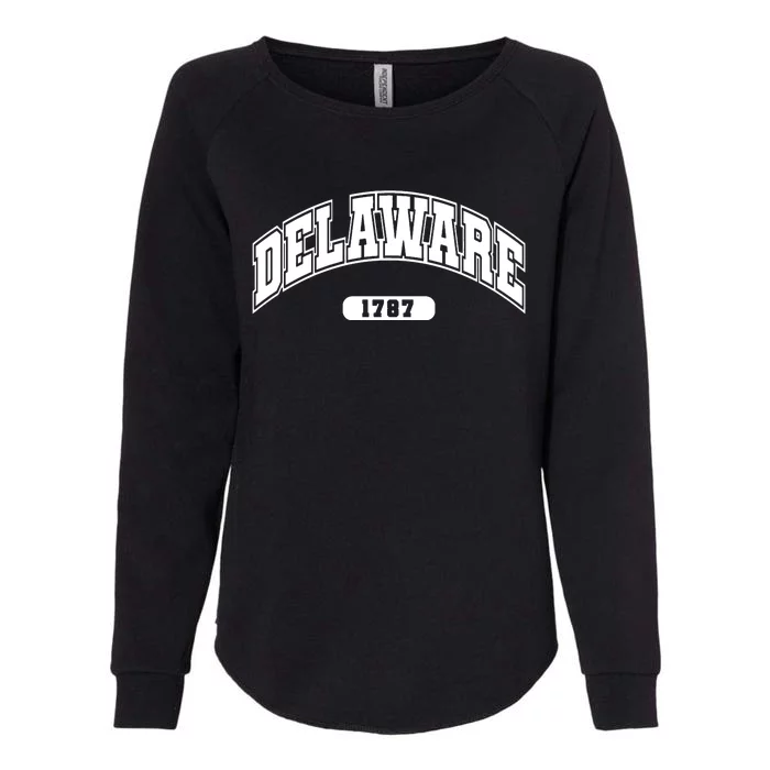 Delaware State Collegiate Style 1787 Womens California Wash Sweatshirt