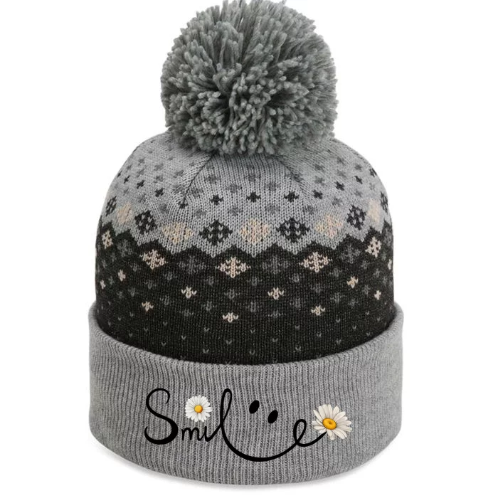 Daisy Smile Cute Gift The Baniff Cuffed Pom Beanie