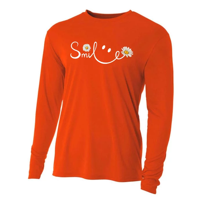 Daisy Smile Cute Gift Cooling Performance Long Sleeve Crew