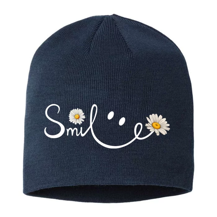 Daisy Smile Cute Gift 8 1/2in Sustainable Knit Beanie