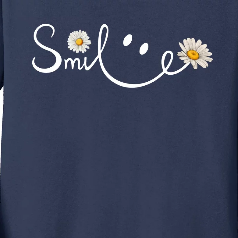 Daisy Smile Cute Gift Kids Long Sleeve Shirt