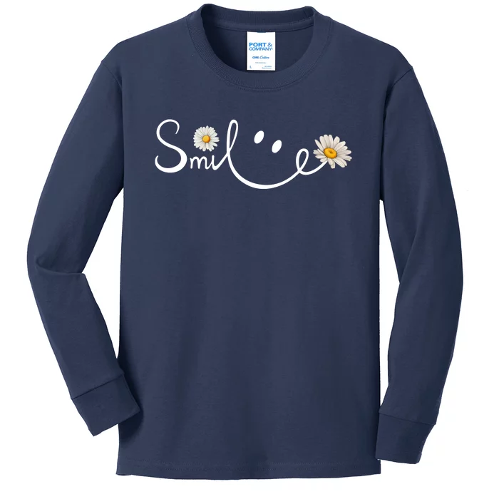 Daisy Smile Cute Gift Kids Long Sleeve Shirt