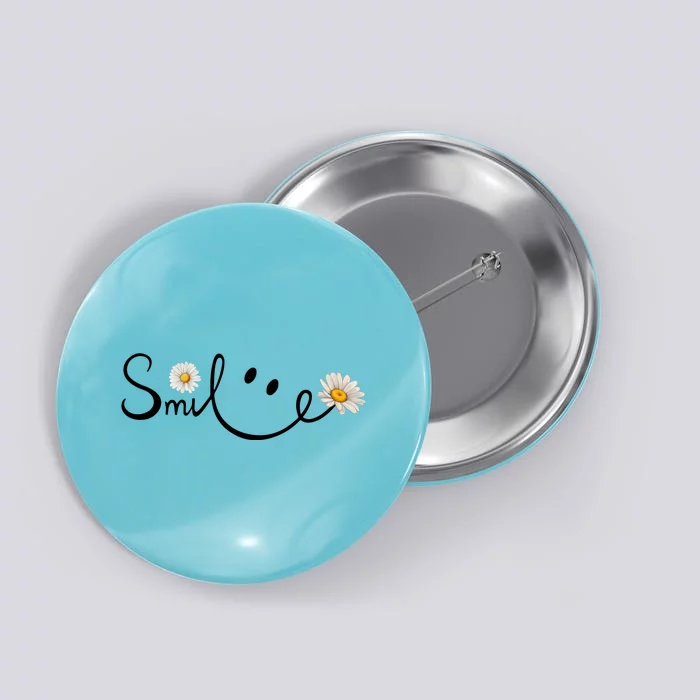 Daisy Smile Cute Gift Button