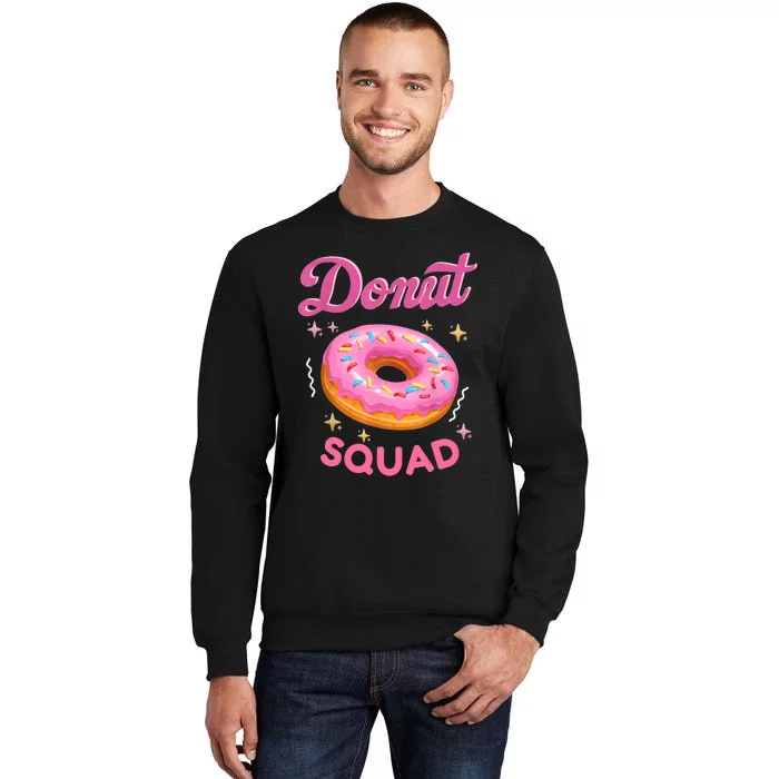 Donut Squad Cute Donut Sprinkle Lover Birthday Girl Party Sweatshirt