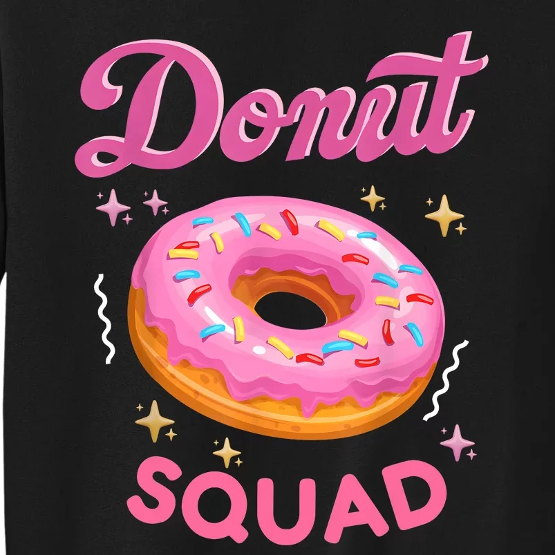 Donut Squad Cute Donut Sprinkle Lover Birthday Girl Party Sweatshirt