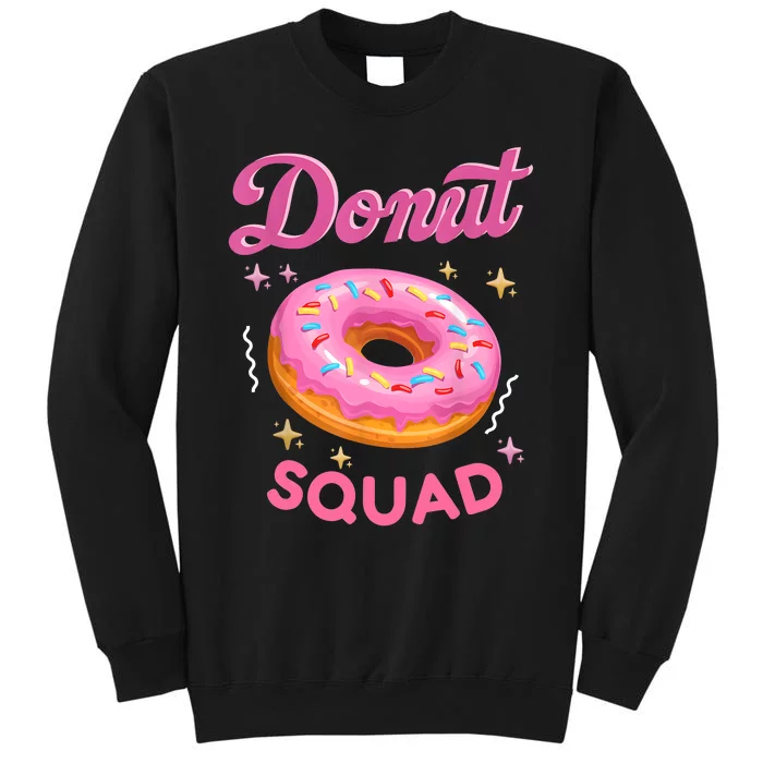 Donut Squad Cute Donut Sprinkle Lover Birthday Girl Party Sweatshirt