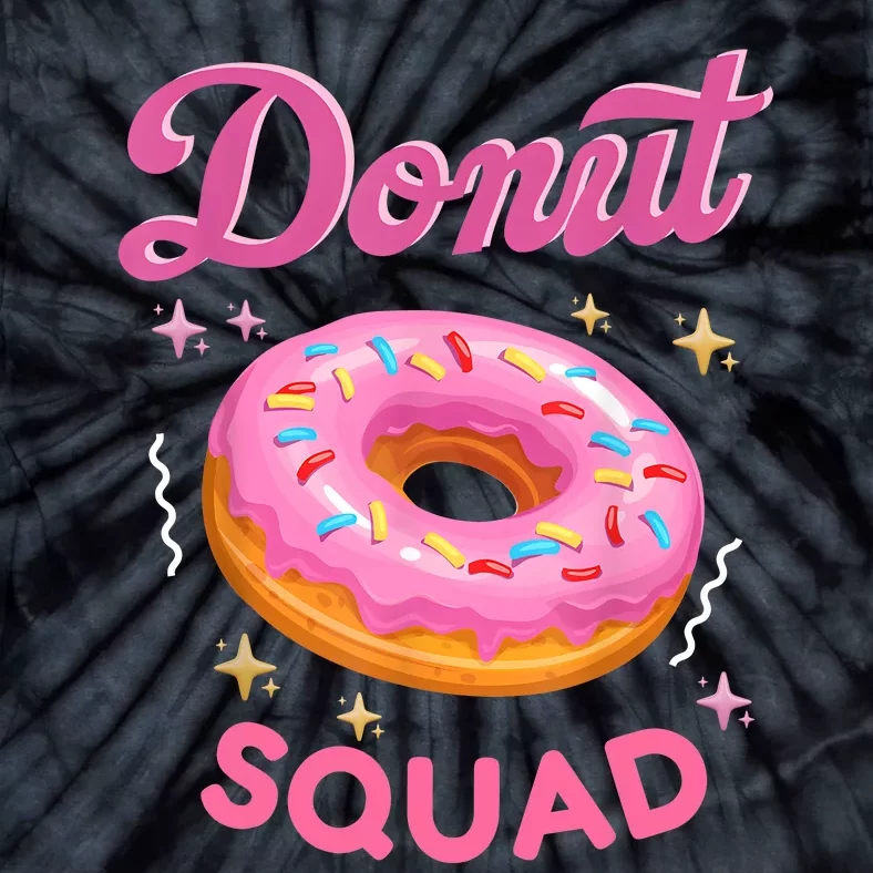 Donut Squad Cute Donut Sprinkle Lover Birthday Girl Party Tie-Dye T-Shirt