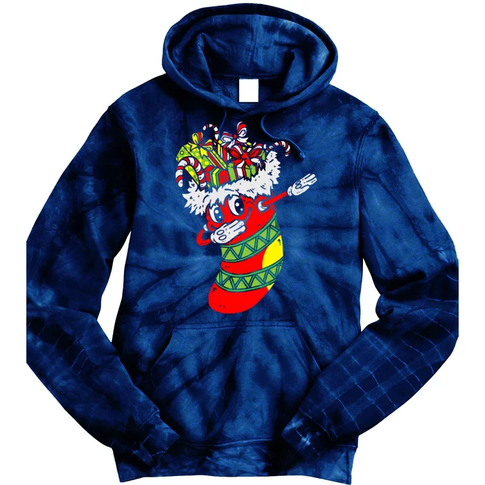 Dabbing Socks Chrismas Tie Dye Hoodie