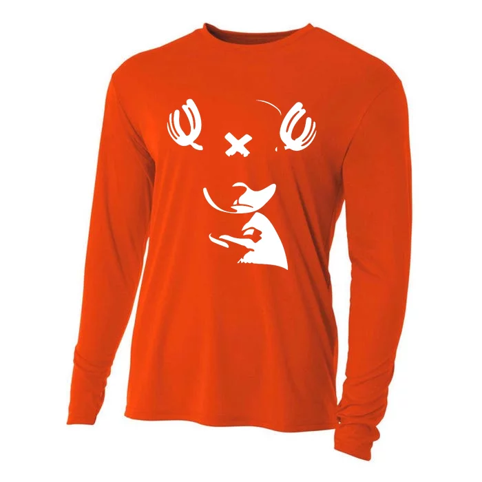 Deer Silhouette Chopper Cooling Performance Long Sleeve Crew