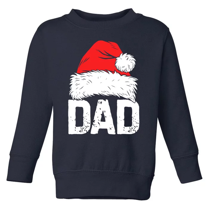 Dad Santa Christmas Family Matching Pajamas Papa Xmas Father Toddler Sweatshirt