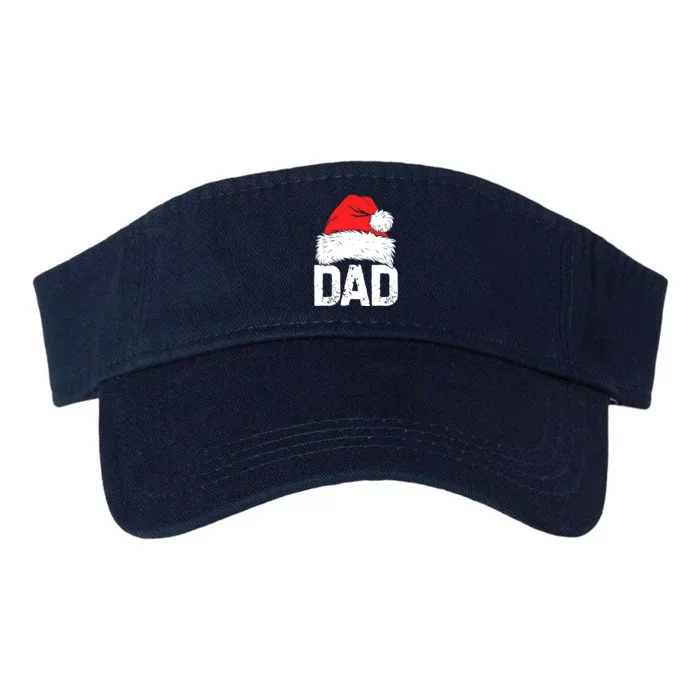 Dad Santa Christmas Family Matching Pajamas Papa Xmas Father Valucap Bio-Washed Visor