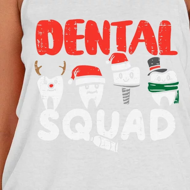 Dental Squad Christmas Gift for Dentist Assistants Women's Knotted Racerback Tank