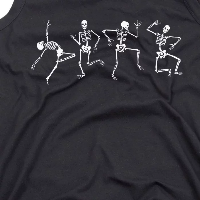 Dancing Skeleton Cool Skull Design Birthday halloween Tank Top