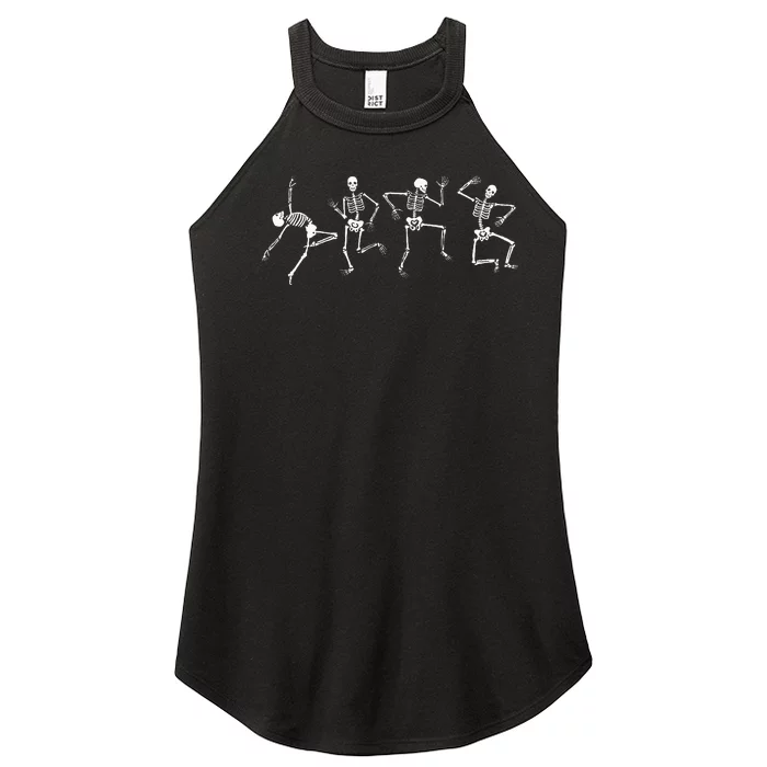 Dancing Skeleton Cool Skull Design Birthday halloween Women’s Perfect Tri Rocker Tank