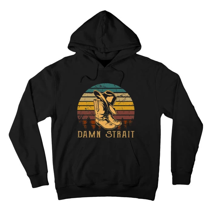 Damn S.T.R.A.I.T Cowboys Boots Hat Sand Cowgirl Western Tall Hoodie