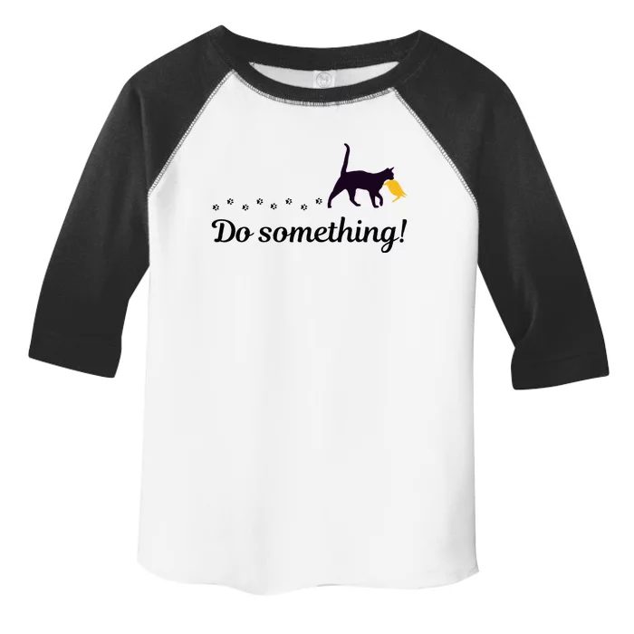 Do Something Cat Trump Hair Presidential Election 2024 Toddler Fine Jersey T-Shirt