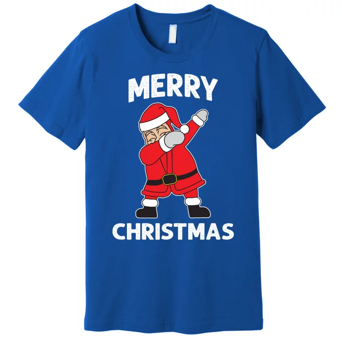 Dabbing Santa Claus Christmas Funny Gift Premium T-Shirt