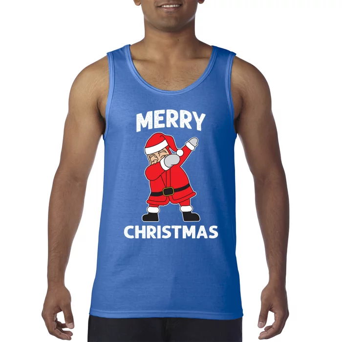 Dabbing Santa Claus Christmas Funny Gift Tank Top