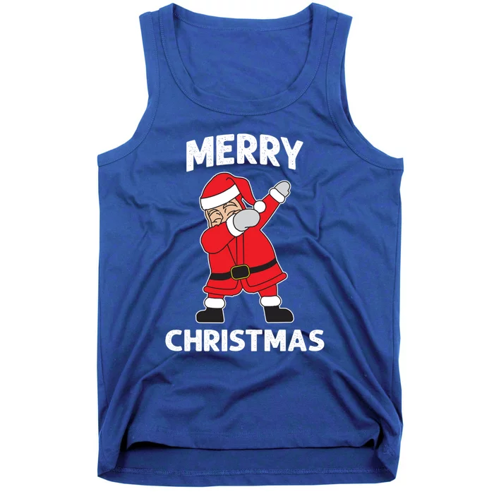 Dabbing Santa Claus Christmas Funny Gift Tank Top