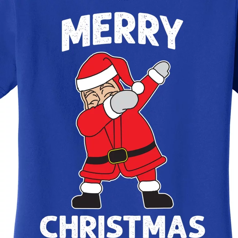 Dabbing Santa Claus Christmas Funny Gift Women's T-Shirt