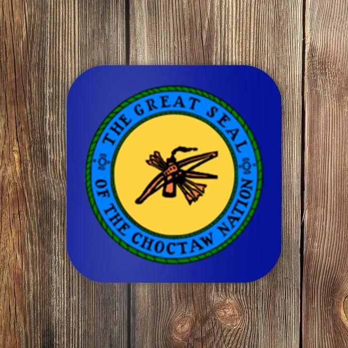 Double Sided Choctaw Nation Flag Gift Choctaw Gift Coaster