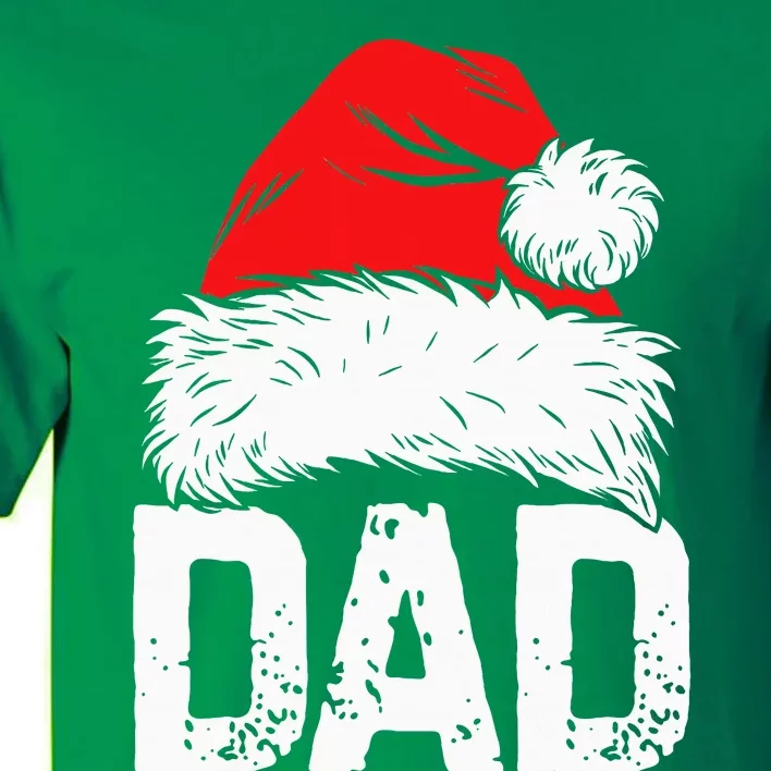 Dad Santa Christmas Family Matching Pajamas Papa Xmas Father Tall T-Shirt