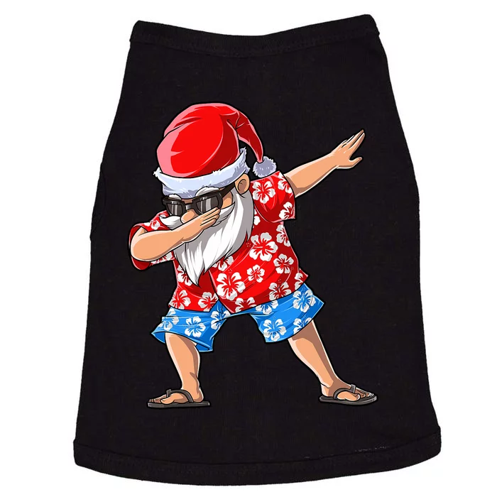 Dabbing Santa Christmas In July Hawaiian Xmas Dab Doggie Tank