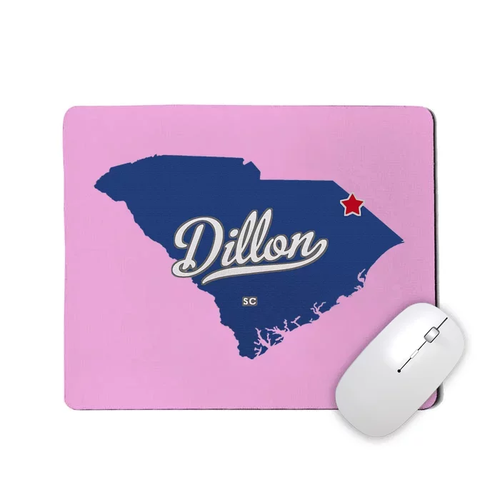 Dillon South Carolina Sc Map Mousepad