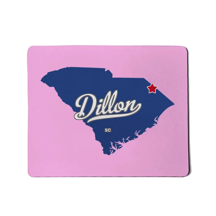 Dillon South Carolina Sc Map Mousepad