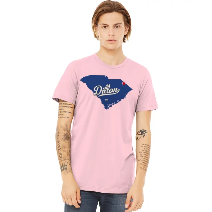 Dillon South Carolina Sc Map Premium T-Shirt